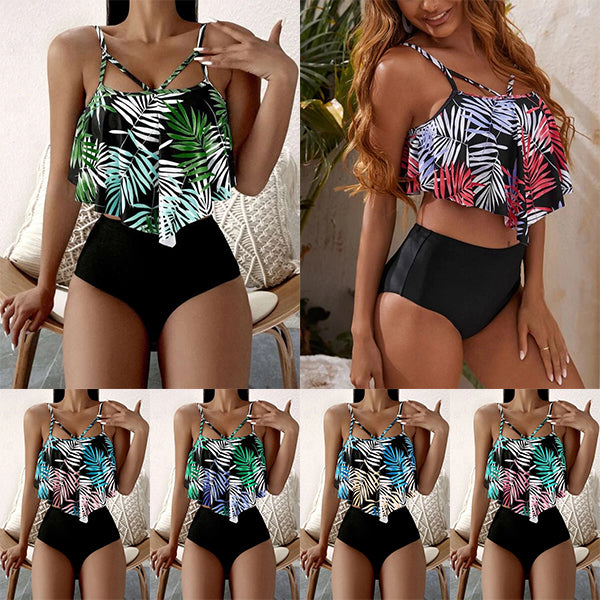 Women's Printed High Waist Bikini  Swimwear